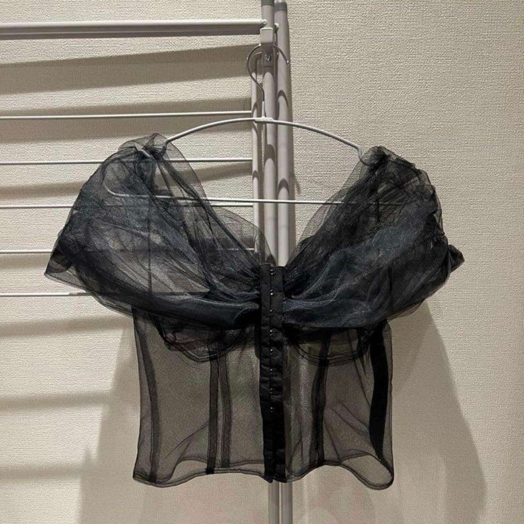 MAISON SPECIAL メゾンスペシャル レイヤードチュールリボンベスト