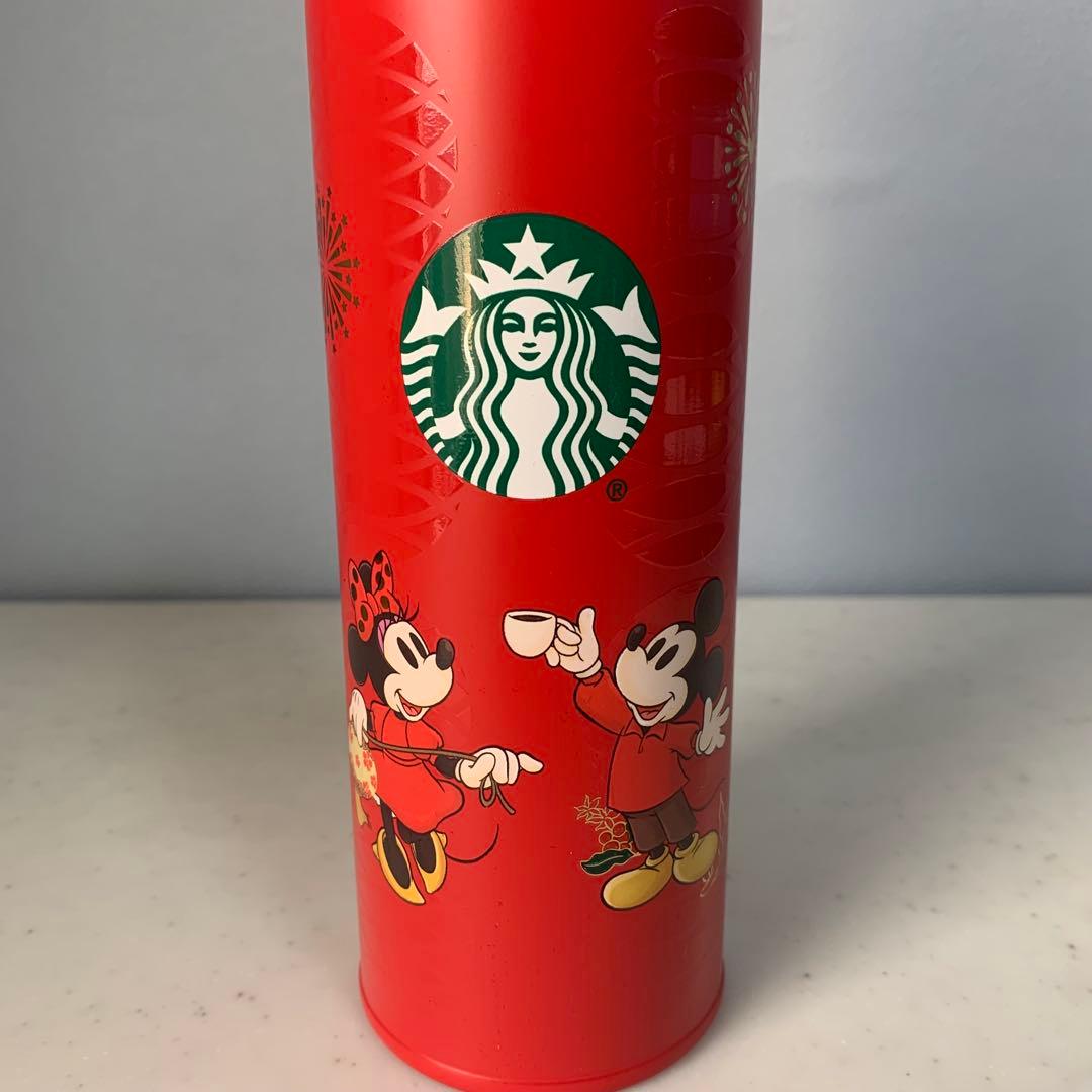 Starbucks タンブラー　中国春節限定　ディズニー　水筒　サーモス
