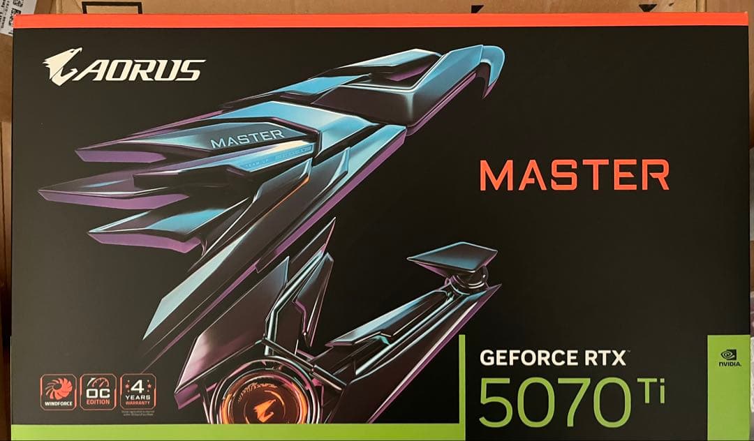 グラフィックボード・グラボ・ビデオカード GIGABYTE GeForce RTX 5070 Ti 16GB AORUS