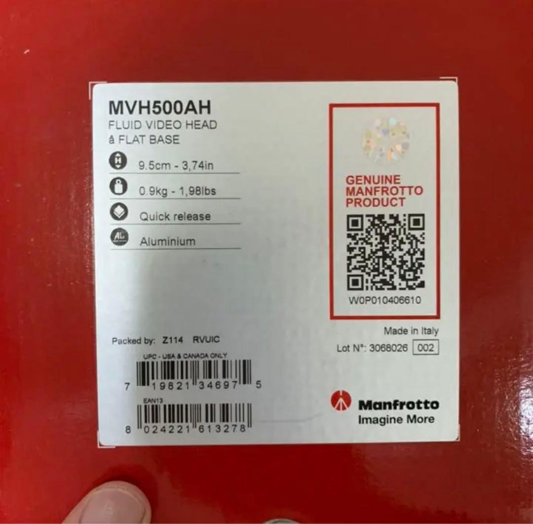 【値下げ交渉あり！】マンフロット ビデオ雲台 MVH500AH