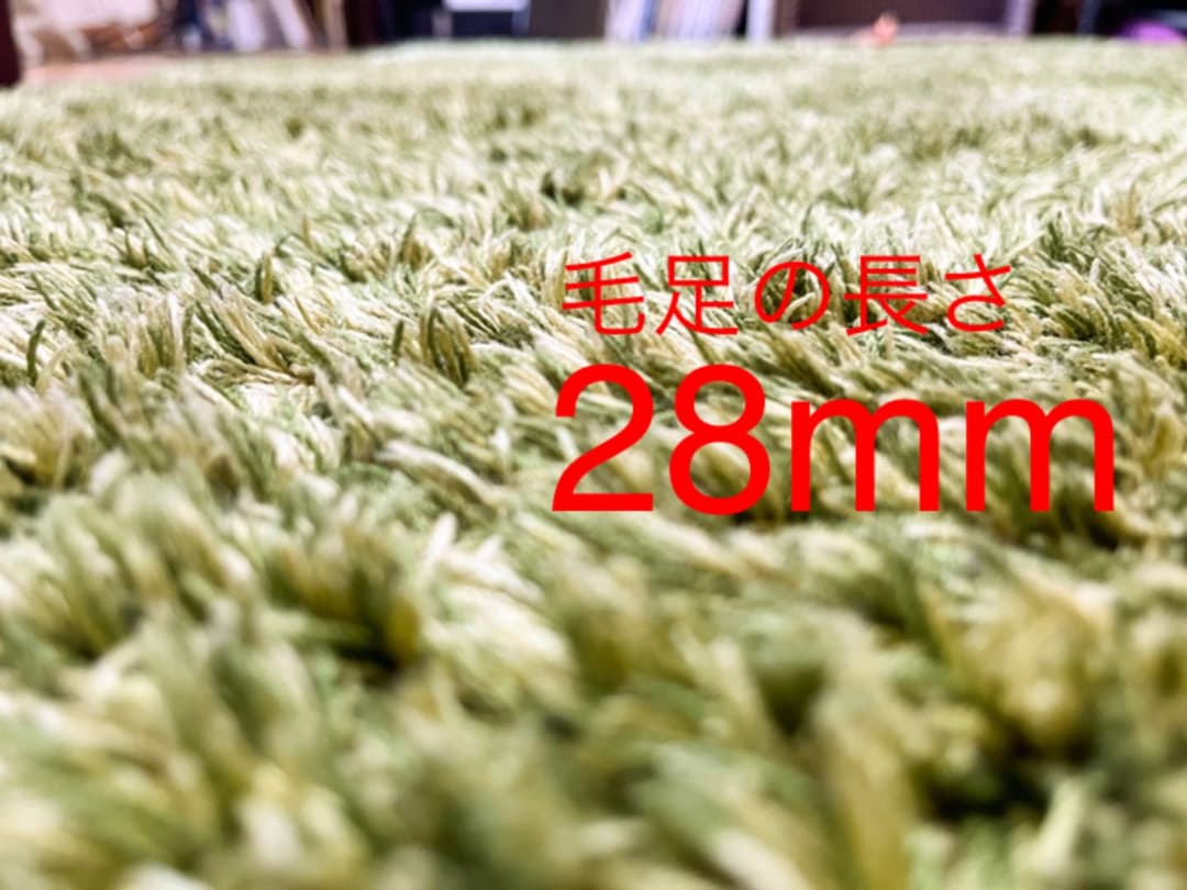 Francfranc グリーンのラグ 200×140／カーペット／マット