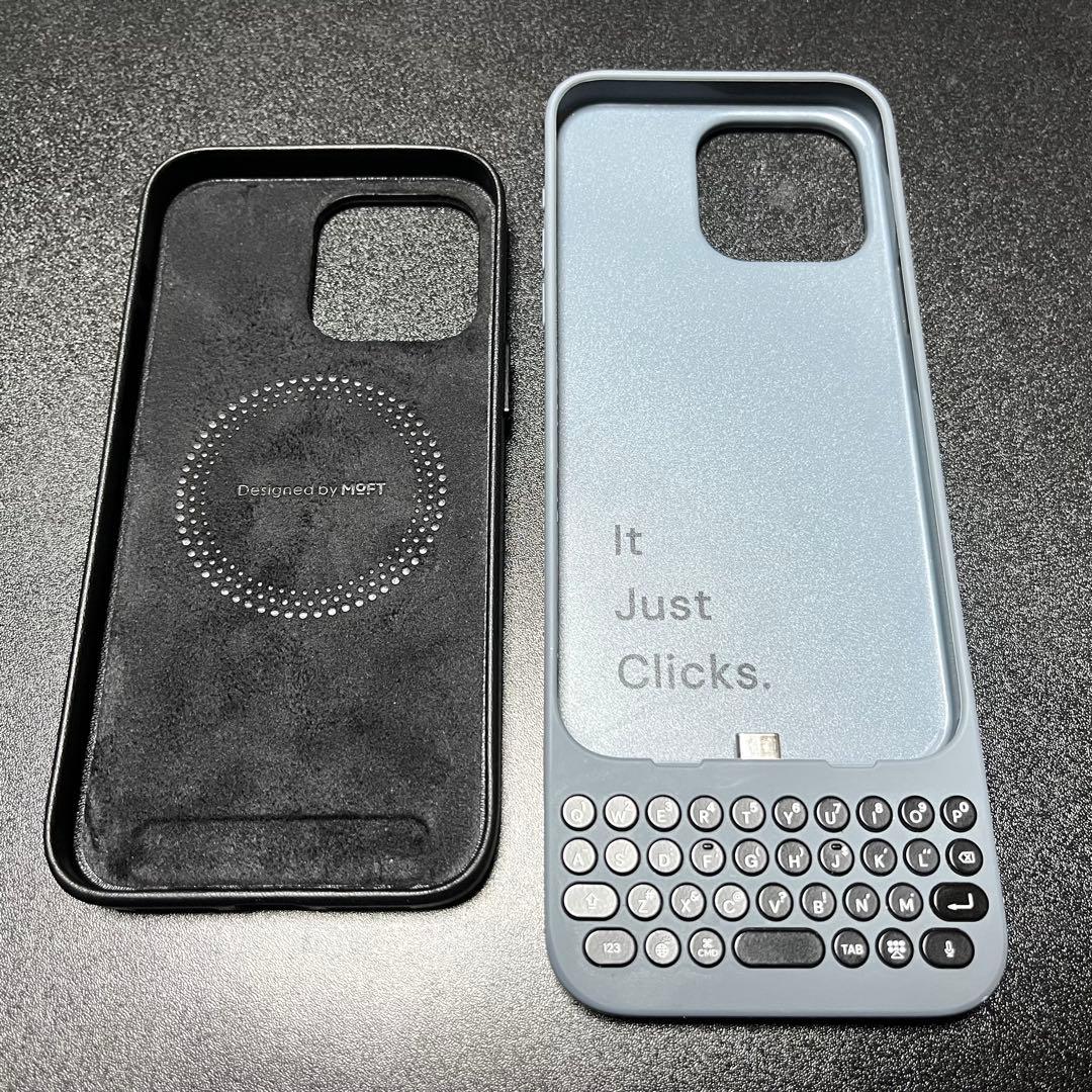 iPhone15Promax用 Clicks Keyboard＆MOFTケース