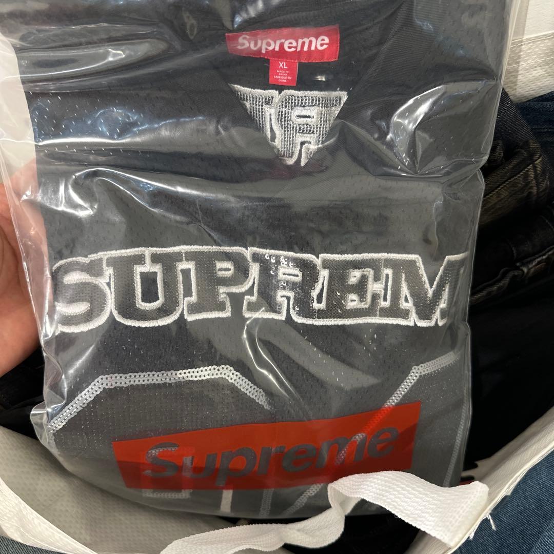 シャツ Supreme Sequin Football Jersey \"Black\"
