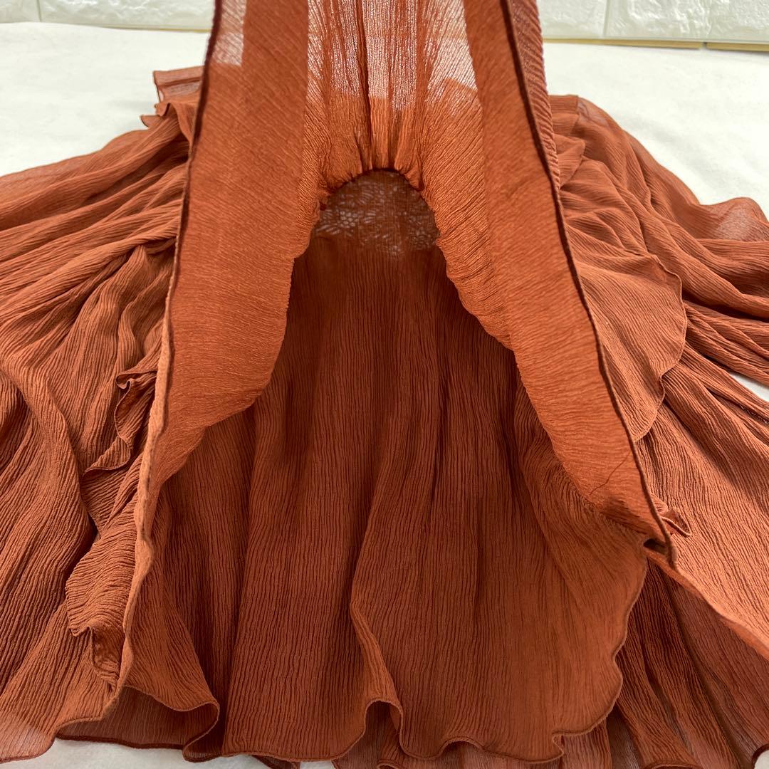 Chloe/クロエ、シフォンブラウス、レース、Aライン、ゆったり、34