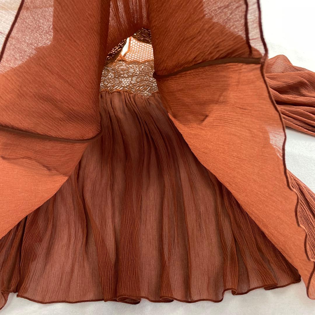 Chloe/クロエ、シフォンブラウス、レース、Aライン、ゆったり、34