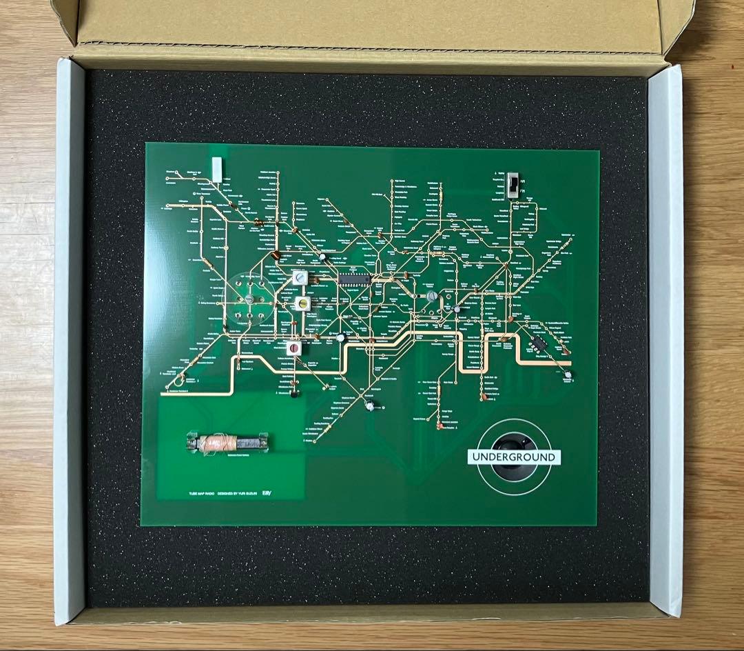 ロンドン地下鉄 Tube Map Radio 電子回路