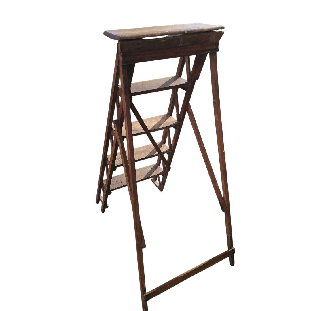 ステップラダー　アンティーク　ヴィンテージ シャビー　脚立　フランス製?