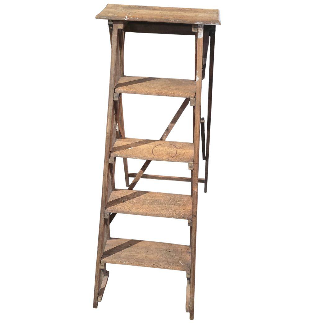 ステップラダー　アンティーク　ヴィンテージ シャビー　脚立　フランス製?