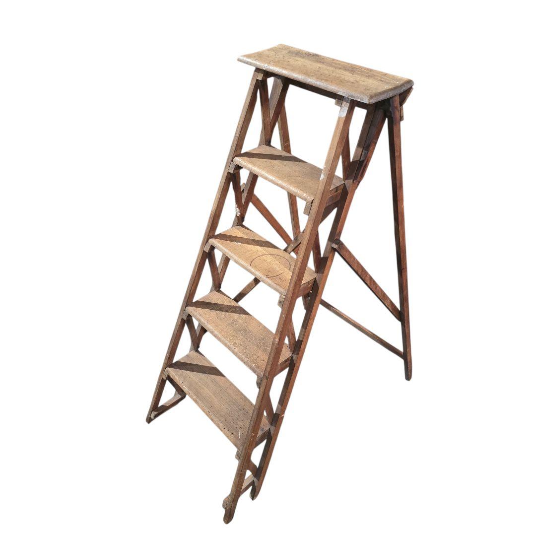 ステップラダー　アンティーク　ヴィンテージ シャビー　脚立　フランス製?