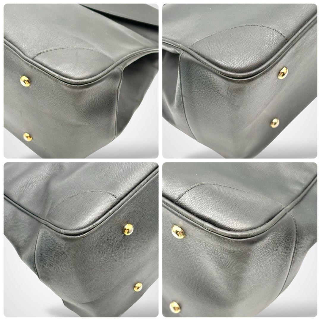 希少✨MCM 2way Boston Bag Leather Black