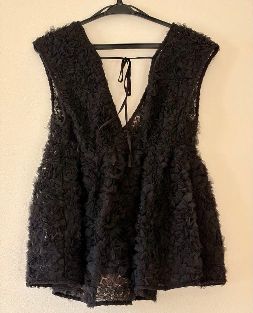 Mystrada デコラチュールブラウス　ブラック