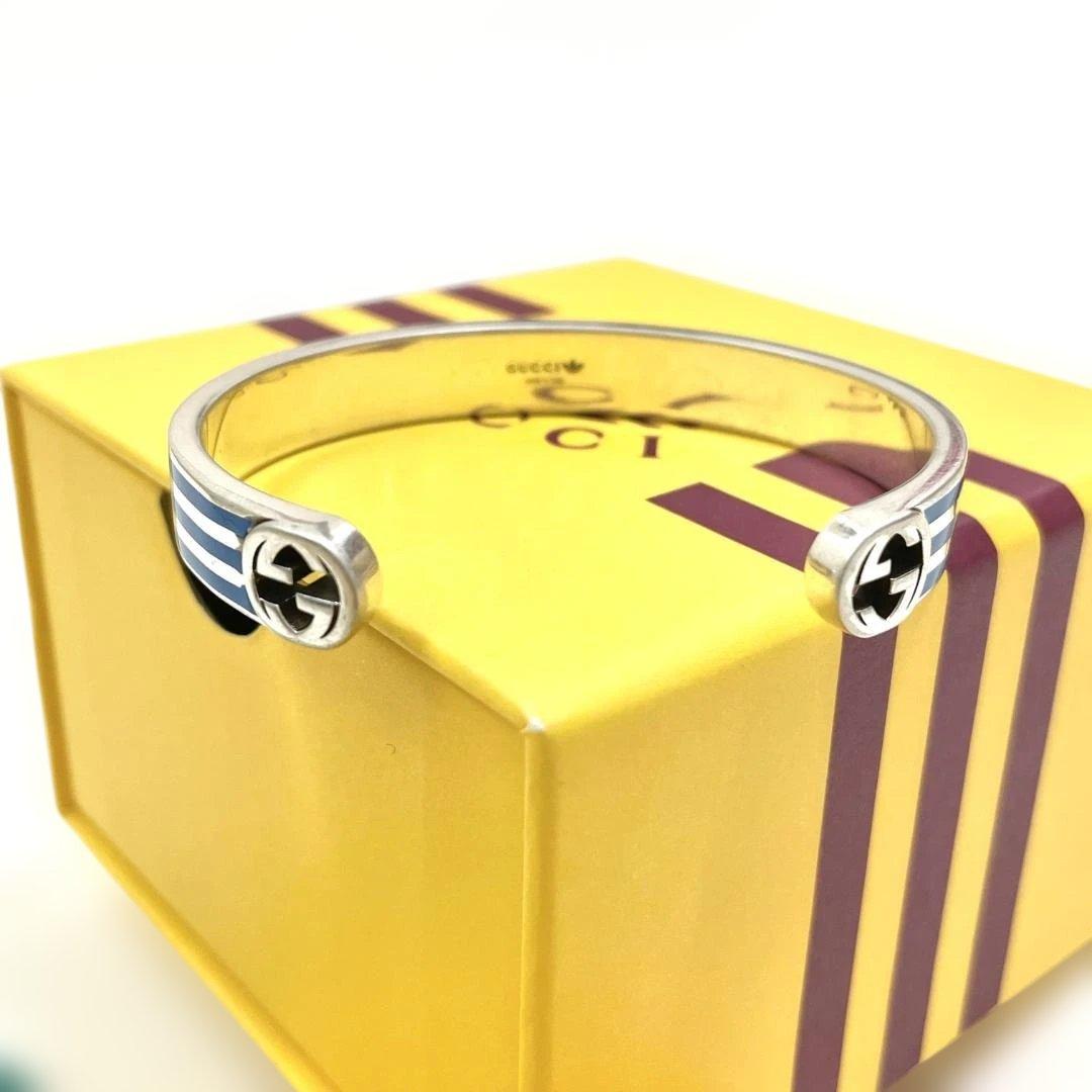 アディダス グッチ コラボ ブレスレット バングル アクセサリー シルバー 04