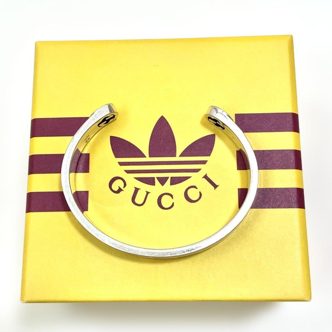 アディダス グッチ コラボ ブレスレット バングル アクセサリー シルバー 04