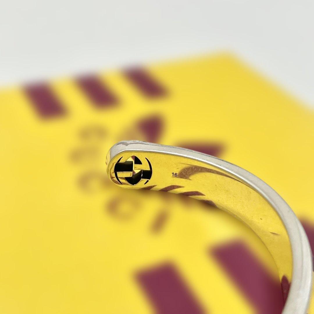 アディダス グッチ コラボ ブレスレット バングル アクセサリー シルバー 04