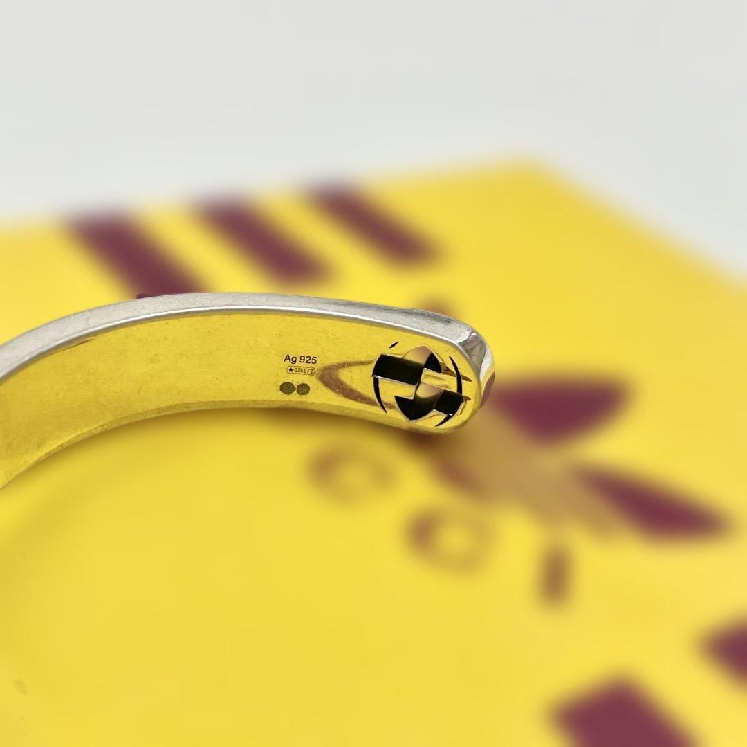 アディダス グッチ コラボ ブレスレット バングル アクセサリー シルバー 04