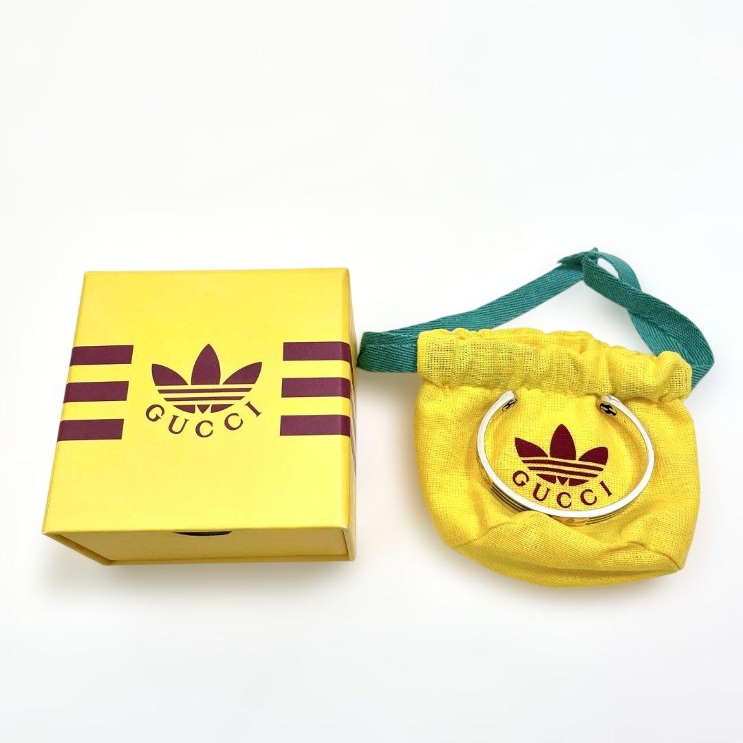 アディダス グッチ コラボ ブレスレット バングル アクセサリー シルバー 04