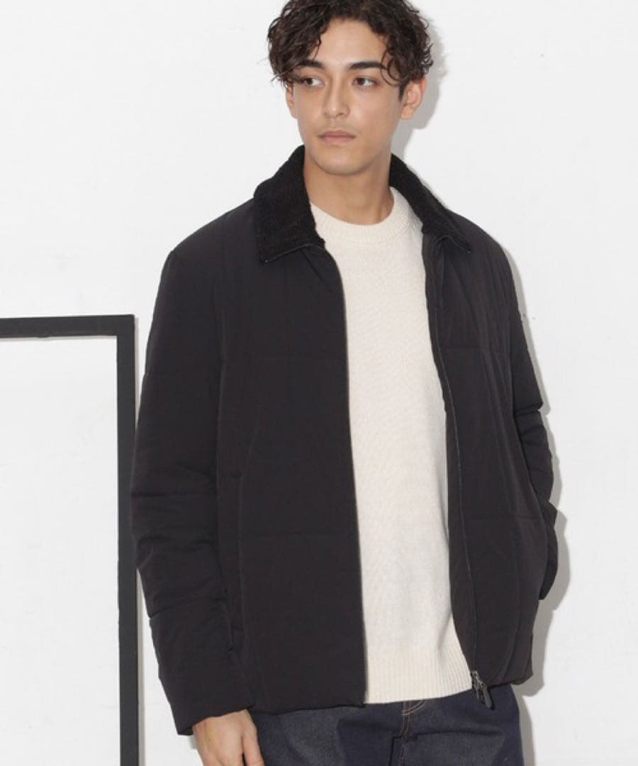 ナノユニバース CLIMASHIELD 別注キルトボアスタンドブルゾン