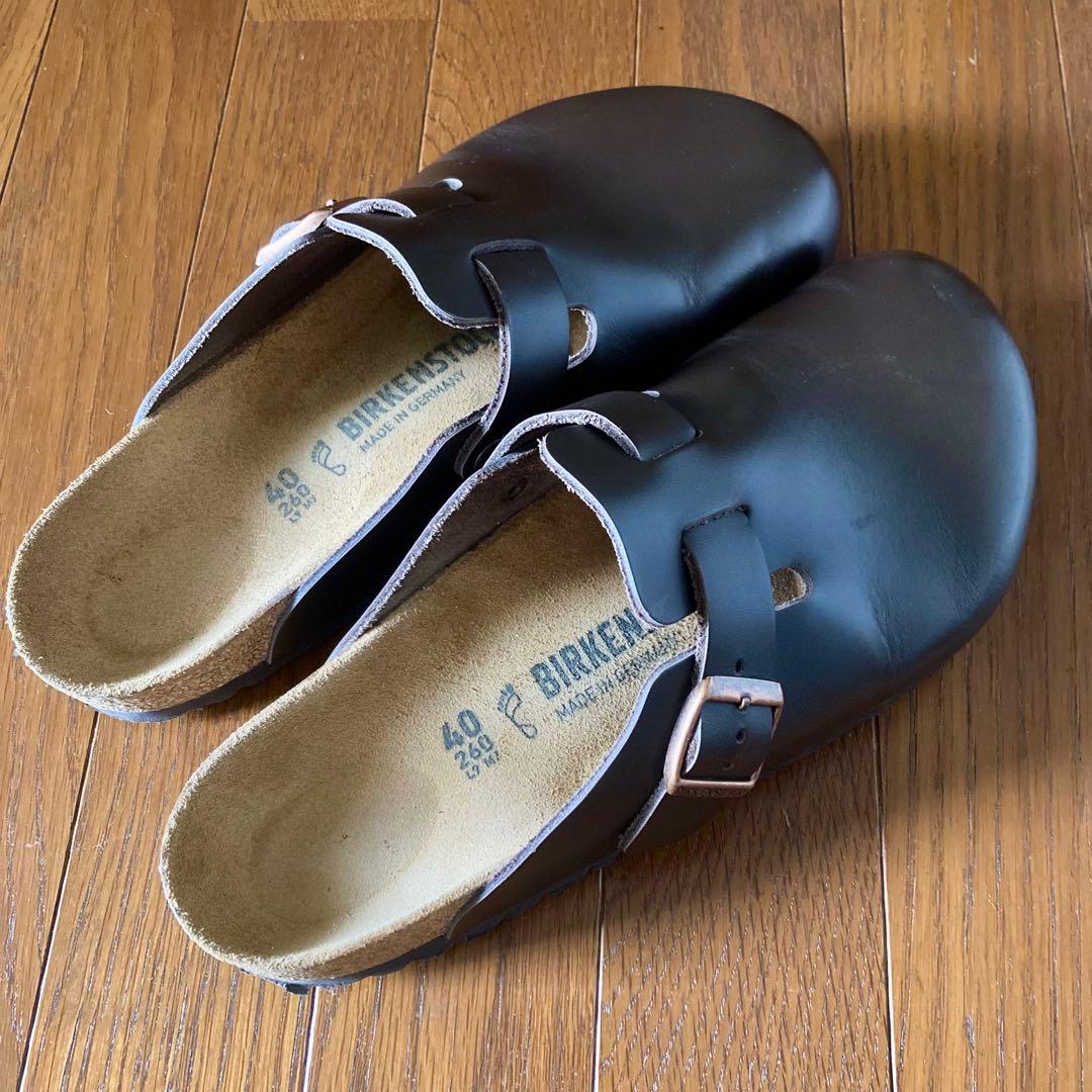 【美品】ビルケンシュトック ボストン ダークブラウン 40