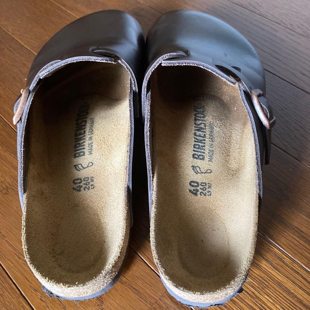 【美品】ビルケンシュトック ボストン ダークブラウン 40