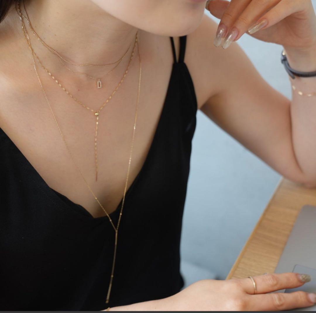 canal accessory 大人気の定番Y字ネックレス 10k