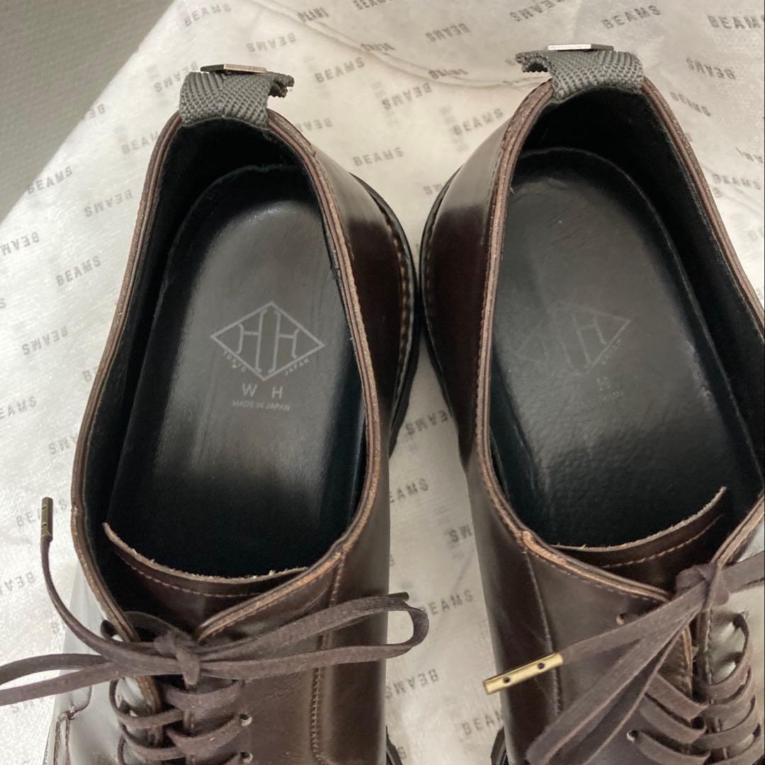 WH ダブルエイチ アイレット プレーンシューズ 8 千場 義雅