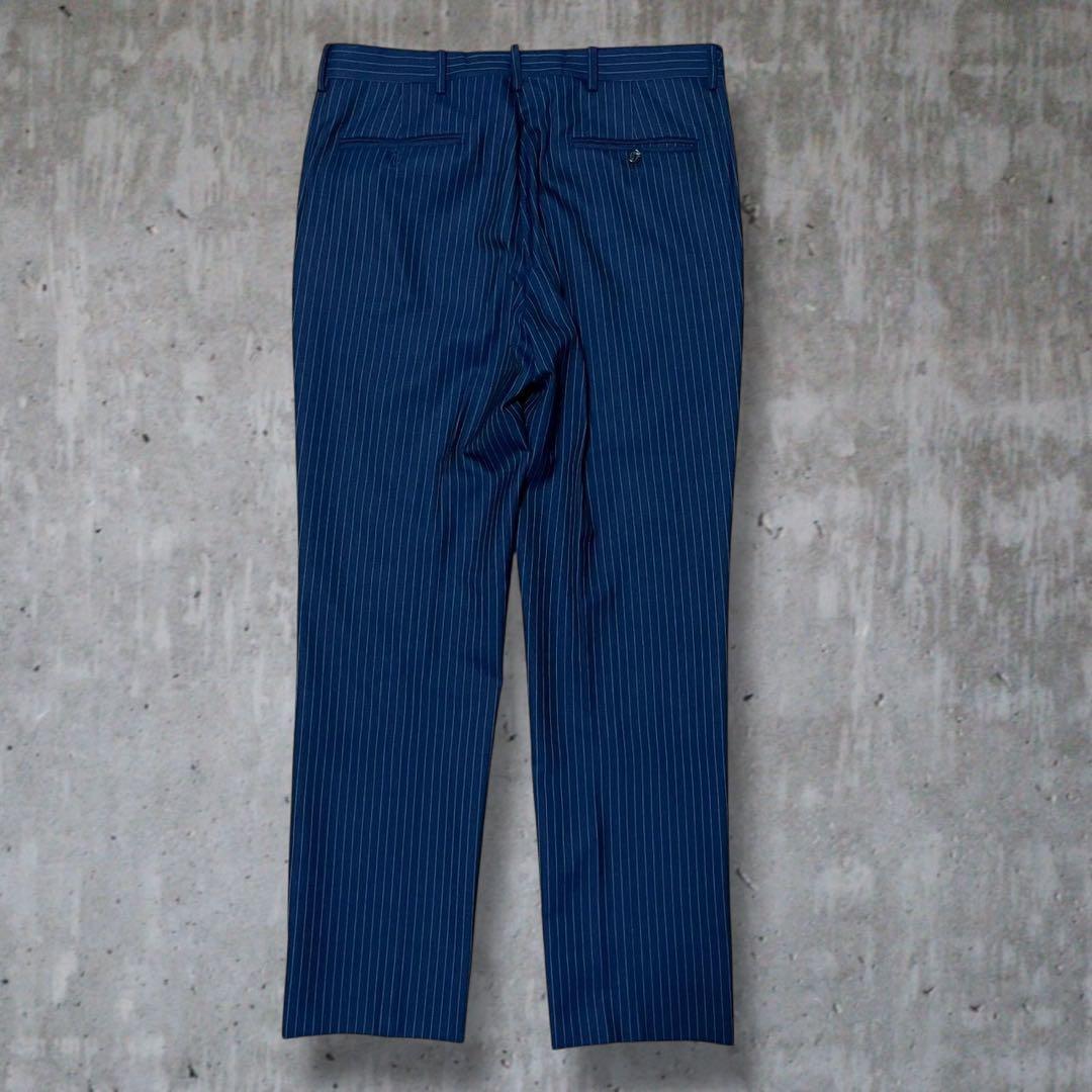 現行 ポロラルフローレン スーツ セットアップ ストライプ イタリア製 紺 L