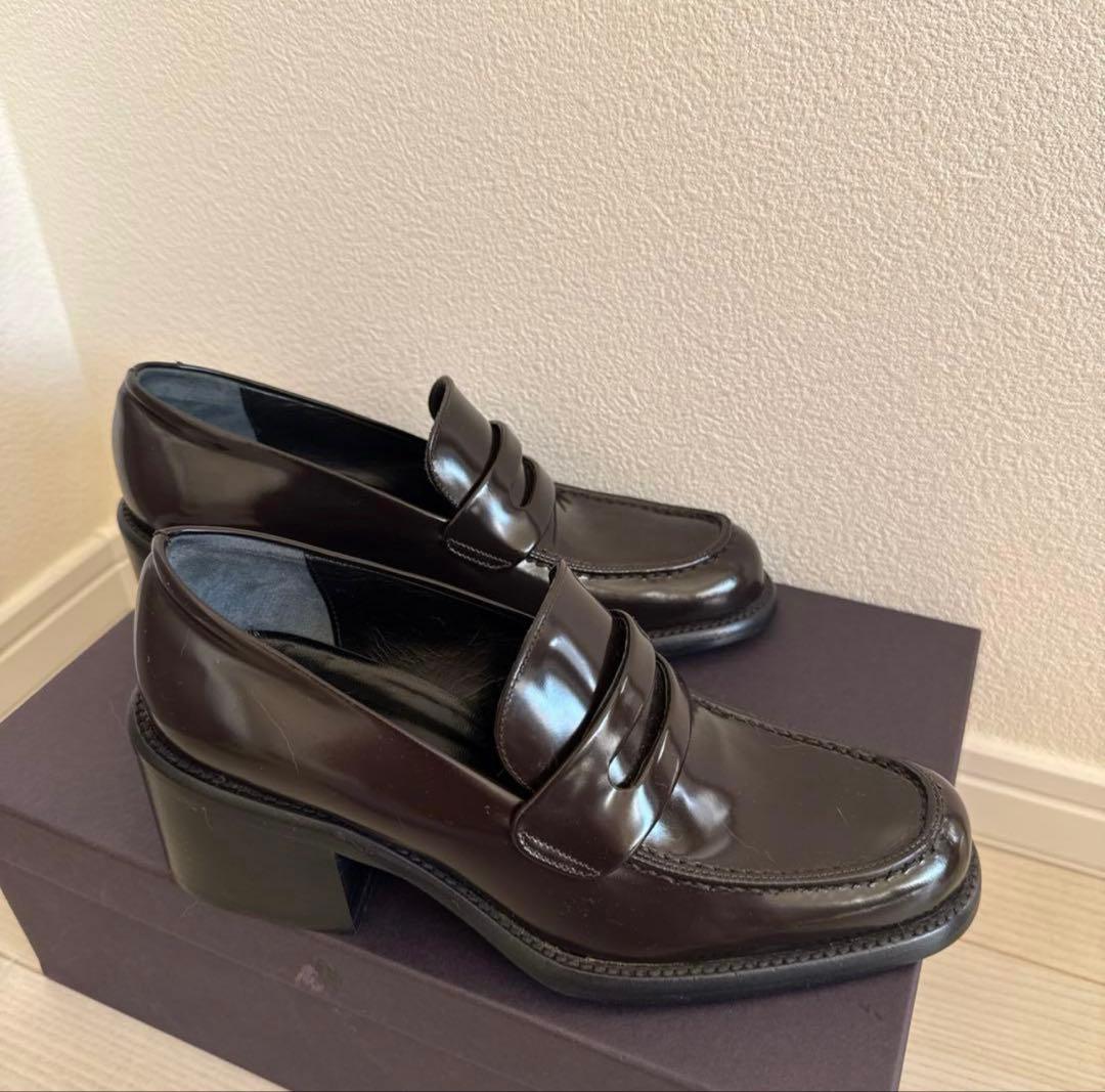 [専用]PRADAプラダヒールローファー34