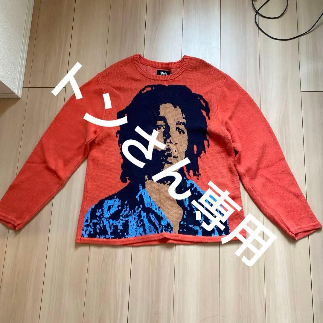 Stussy ボブ・マーリー クルーネックセーター L