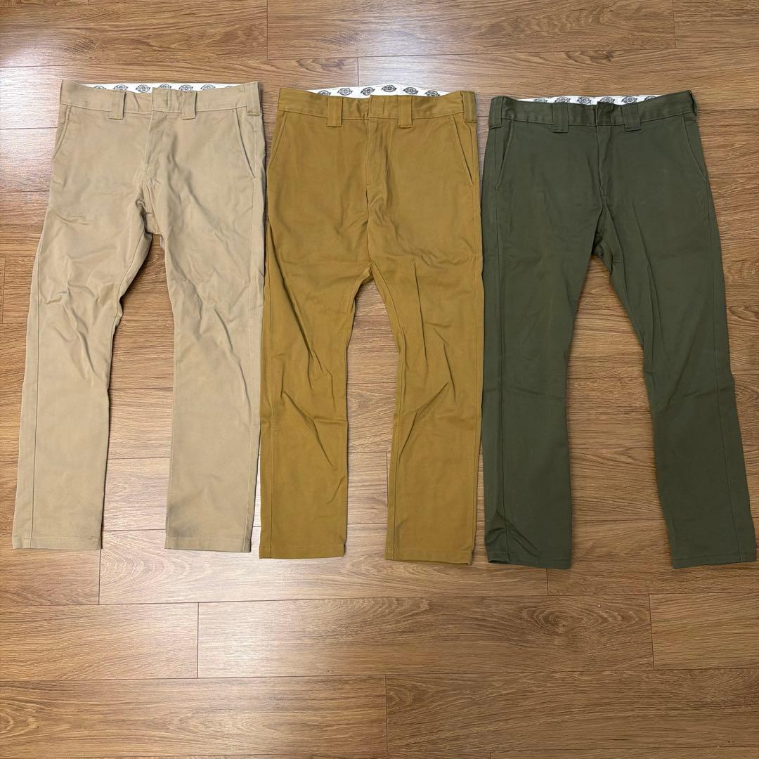 【まとめ売り】ディッキーズ　TCストレッチ　ナローパンツ 32インチ6色セット