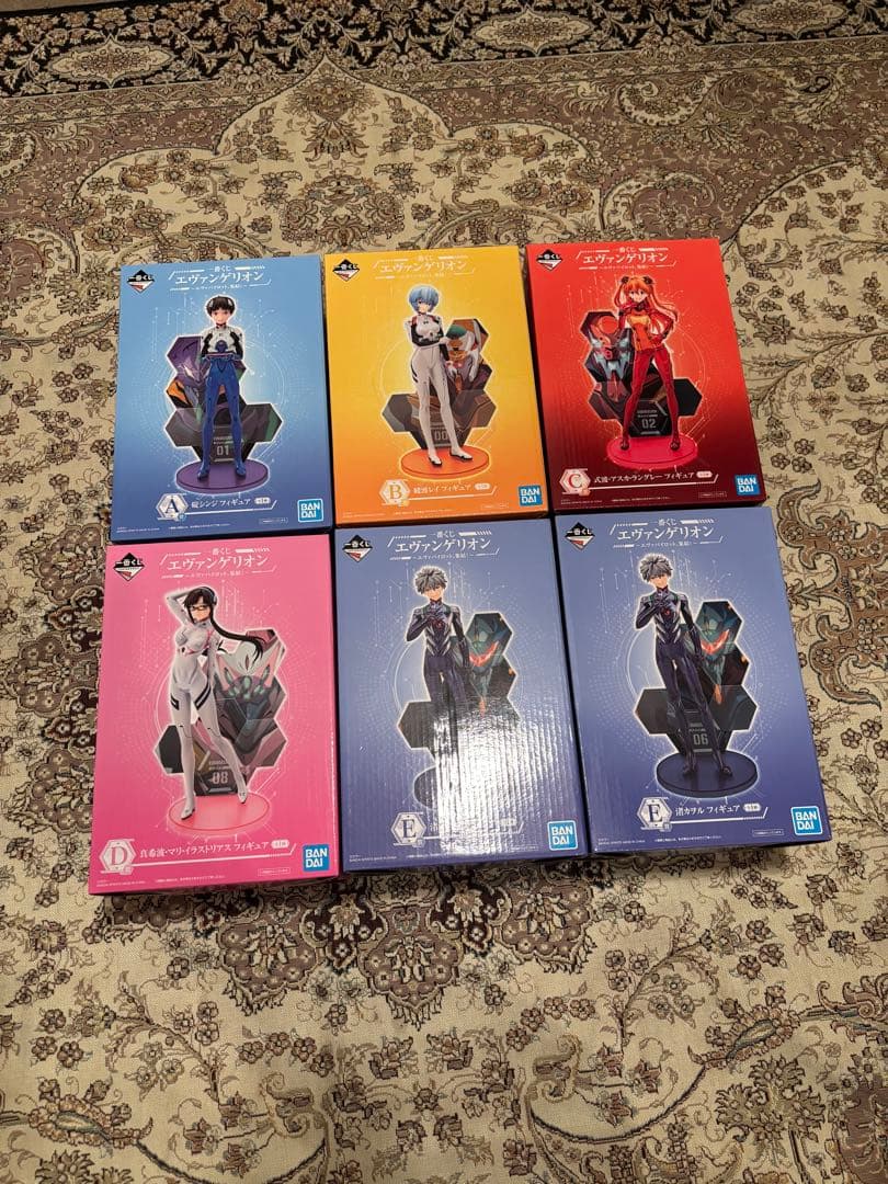 J*S様 エヴァンゲリオン　一番くじ　フィギュア6点セット