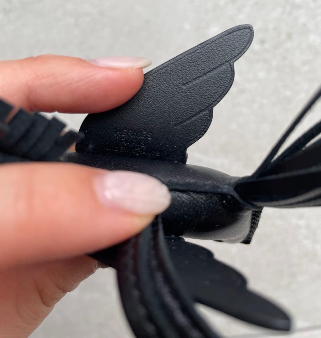 HERMES エルメス ロデオペガサスチャーム PM ソーブラック　ノワール