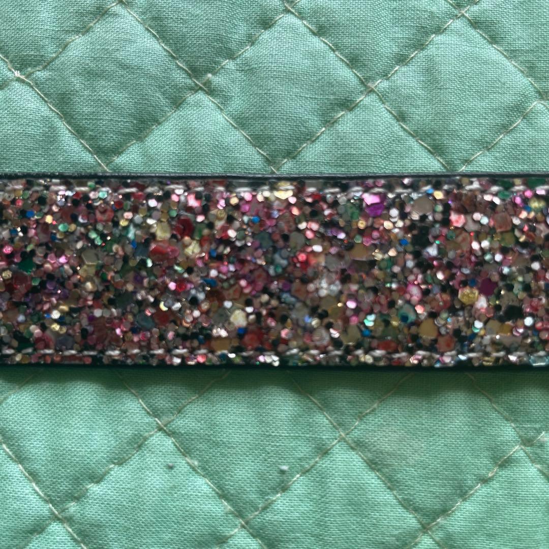 【美品】トリココムデギャルソン ベルト グリッター マルチカラー