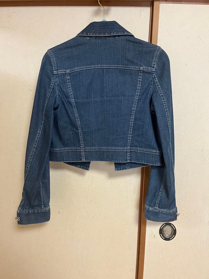 CELINE ダークデニム クロップドジャケット 36