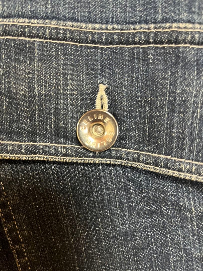 CELINE ダークデニム クロップドジャケット 36