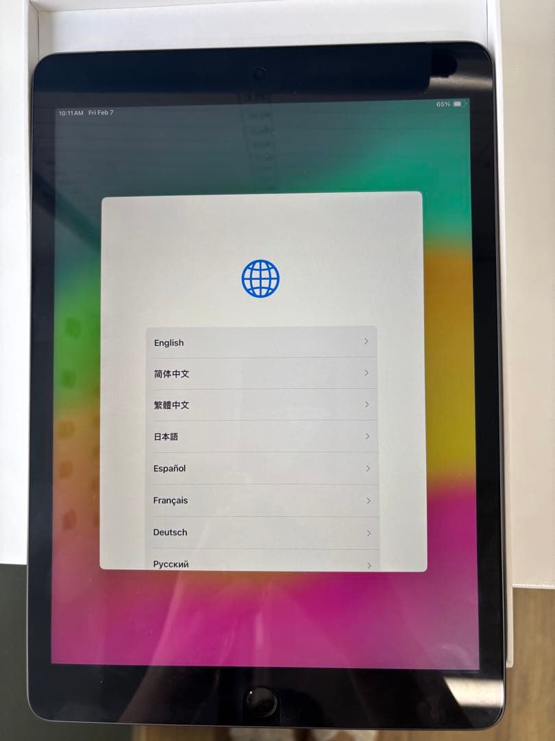 【ほぼ新品】iPad9_18 WiFi+Cell 6 フィルム・ケース付！