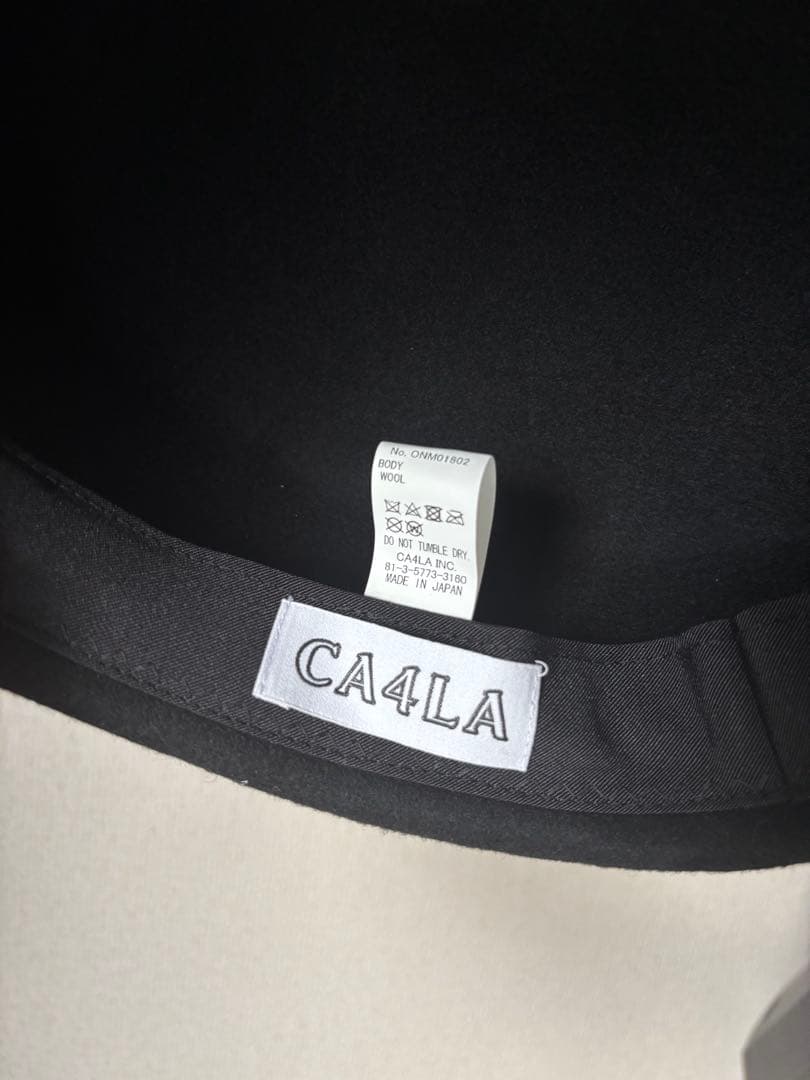CA4LA カシラ キャスケット HUMAN FELT 3 ブラック