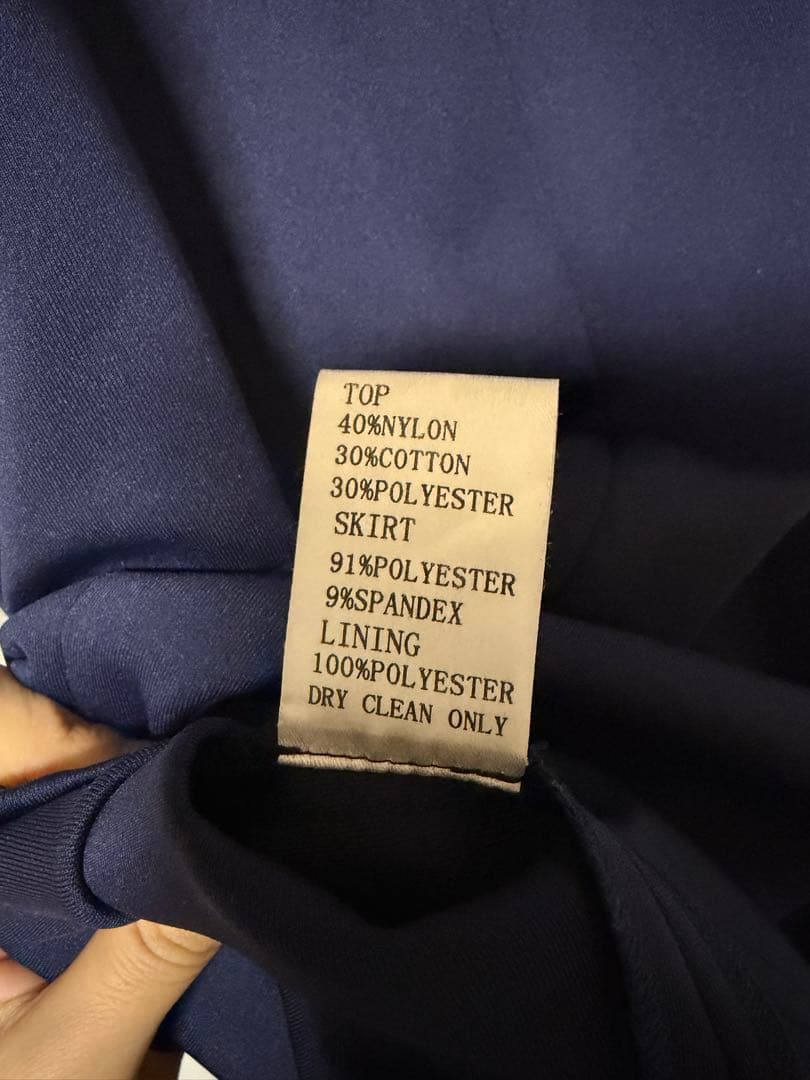 TADASHI SHOJI ワンピース スパンコールネイビー　サイズ6