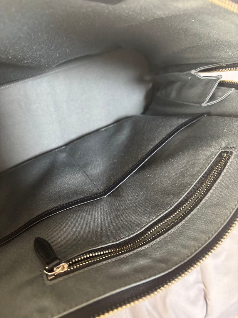 ビジネスレザーファクトリー　ラウンドビジネスバック ブラック +ショルダーベルト