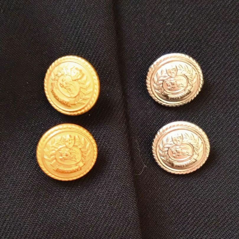 バーバリー BURBERRY ブレザー 160A　ネイビー 金・銀ボタン