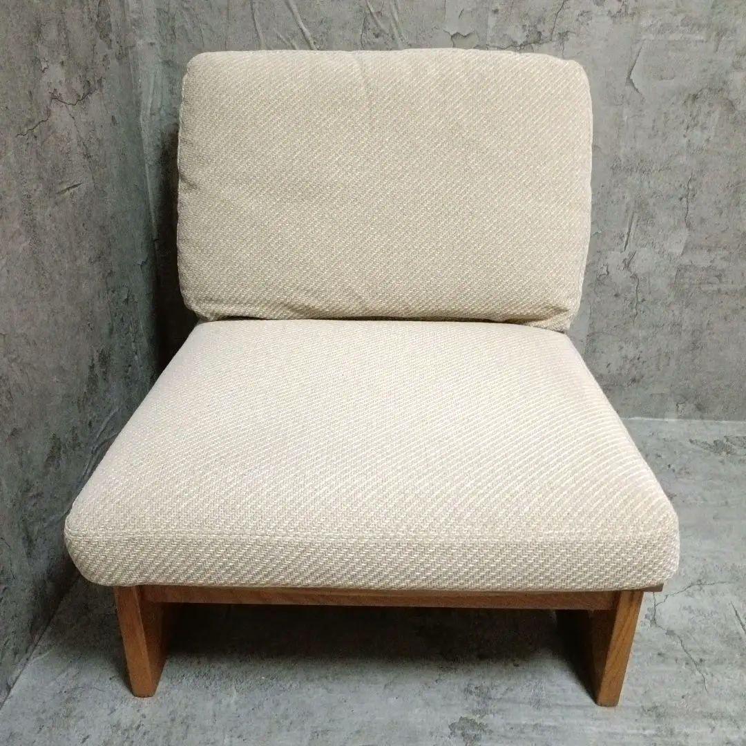 カリモク 木組 ベントウッドソファ プライウッド アームレスソファー レトロ　2