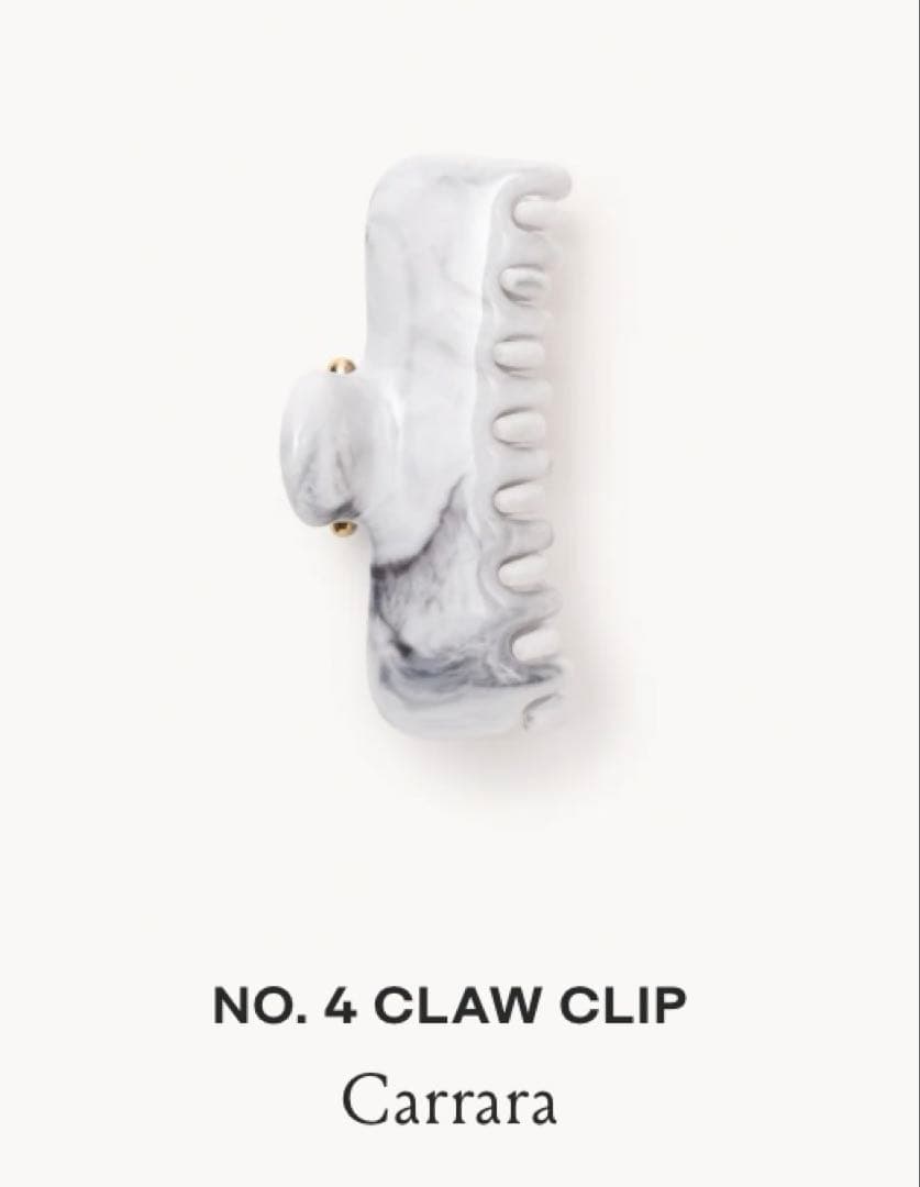 ヘアアクセサリー undo hairware NO. 4 CLAW CLIP CARRARA