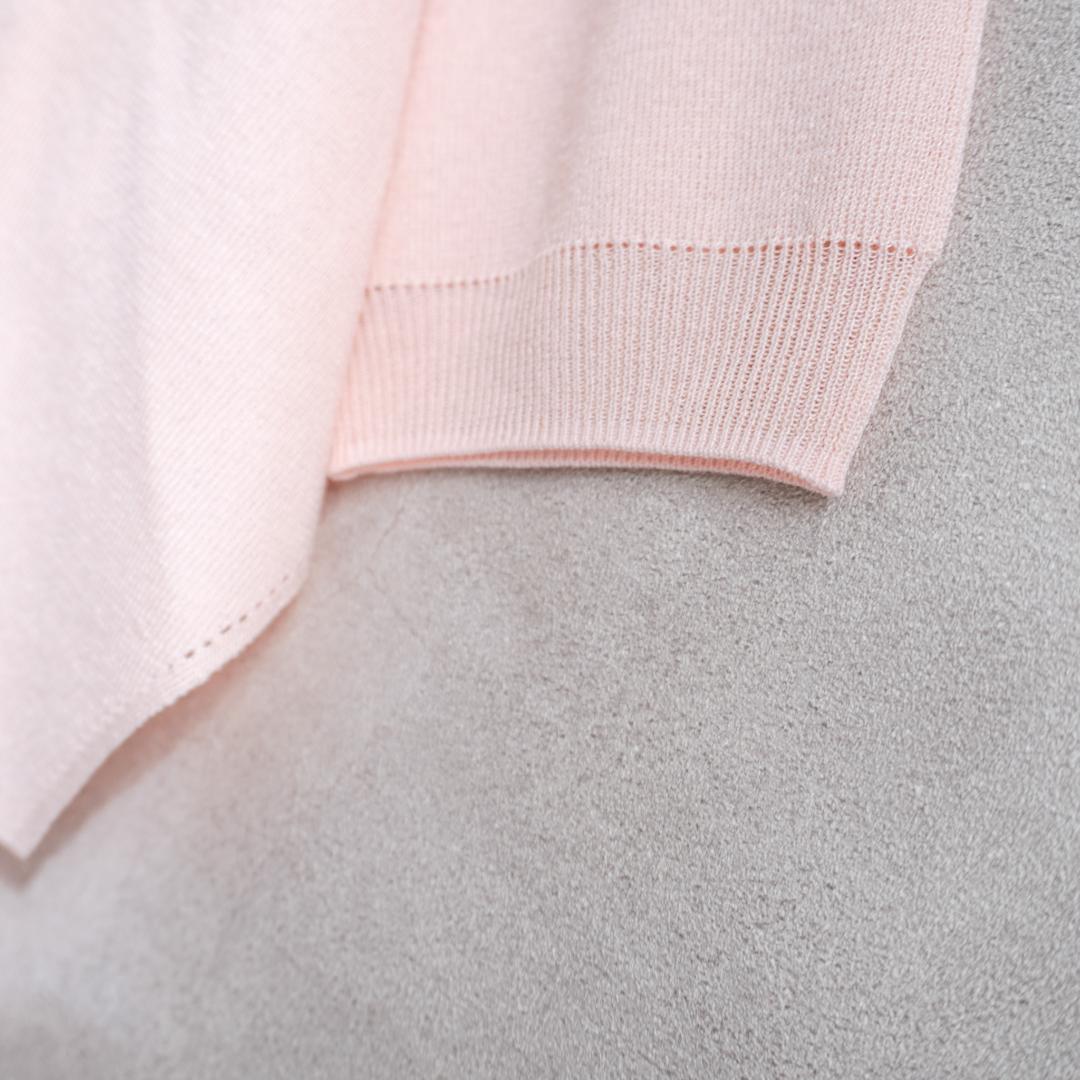 【未使用級✨️】ビアズリー さらっとカーディガン ピンク 人気商品 Vネック