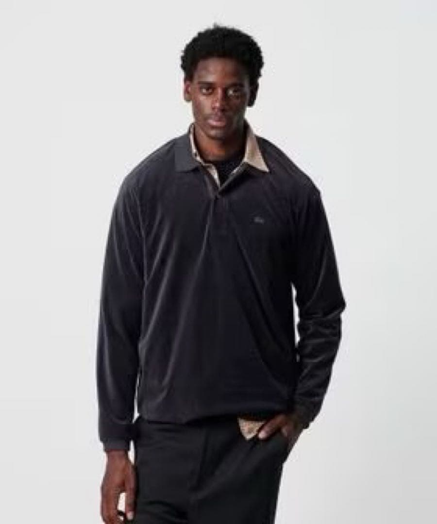 ＜LACOSTE for BEAUTY&YOUTH＞ ベロア ポロシャツ