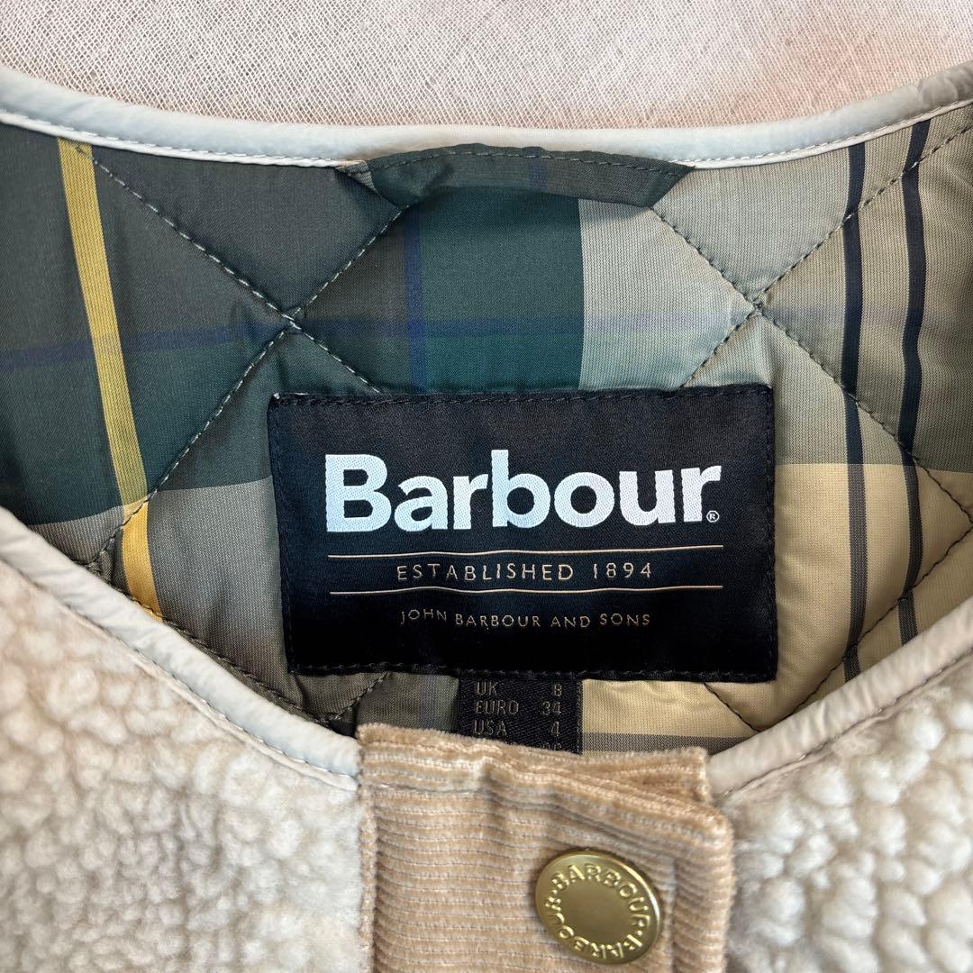 Barbour ボアベスト ベージュ