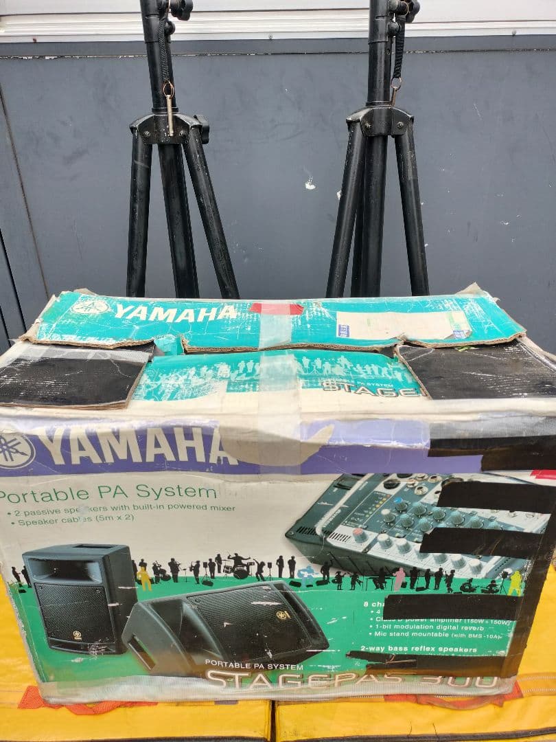 YAMAHA STAGEPAS 300 PAセット 箱・スタンド付