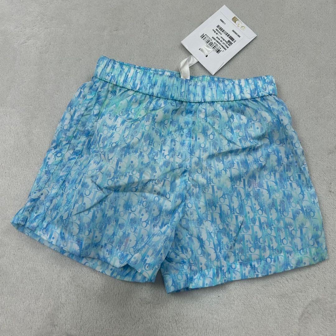 G653 新品未使用 100 ベビーディオール キッズ 水着 ブルー メンズ