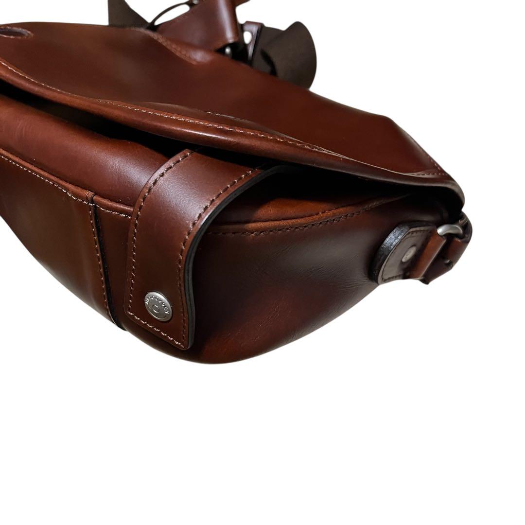 ＫＩ2926 極美品HERGOPOCH06-OVL ワキシングレザー 牛革