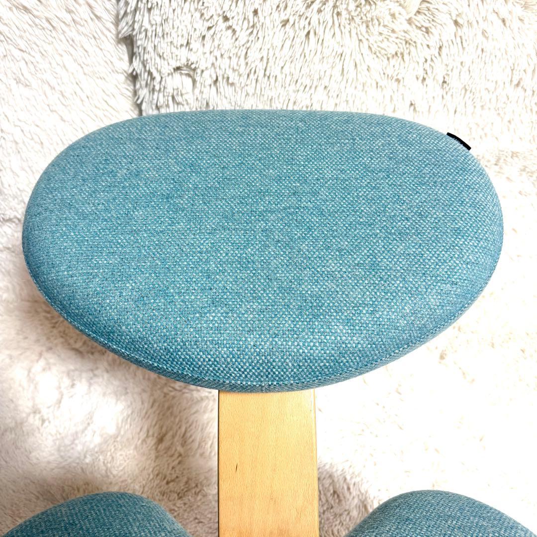 【美品】バランスチェア イージー balans Easy ネイビー　リボ