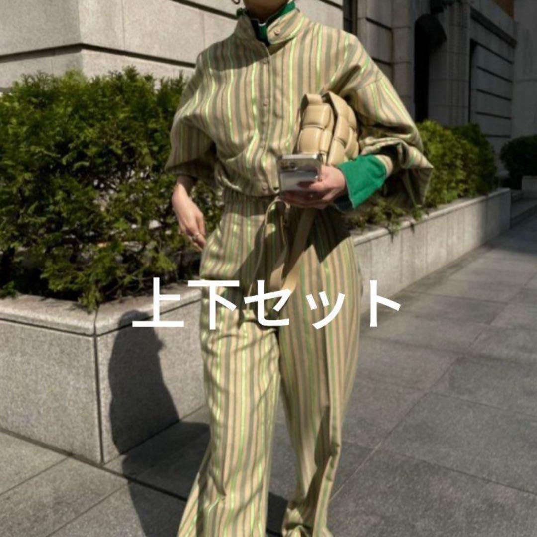 COLORFUL STRIPE SHIRT TOP＆PANTS　セットアップ