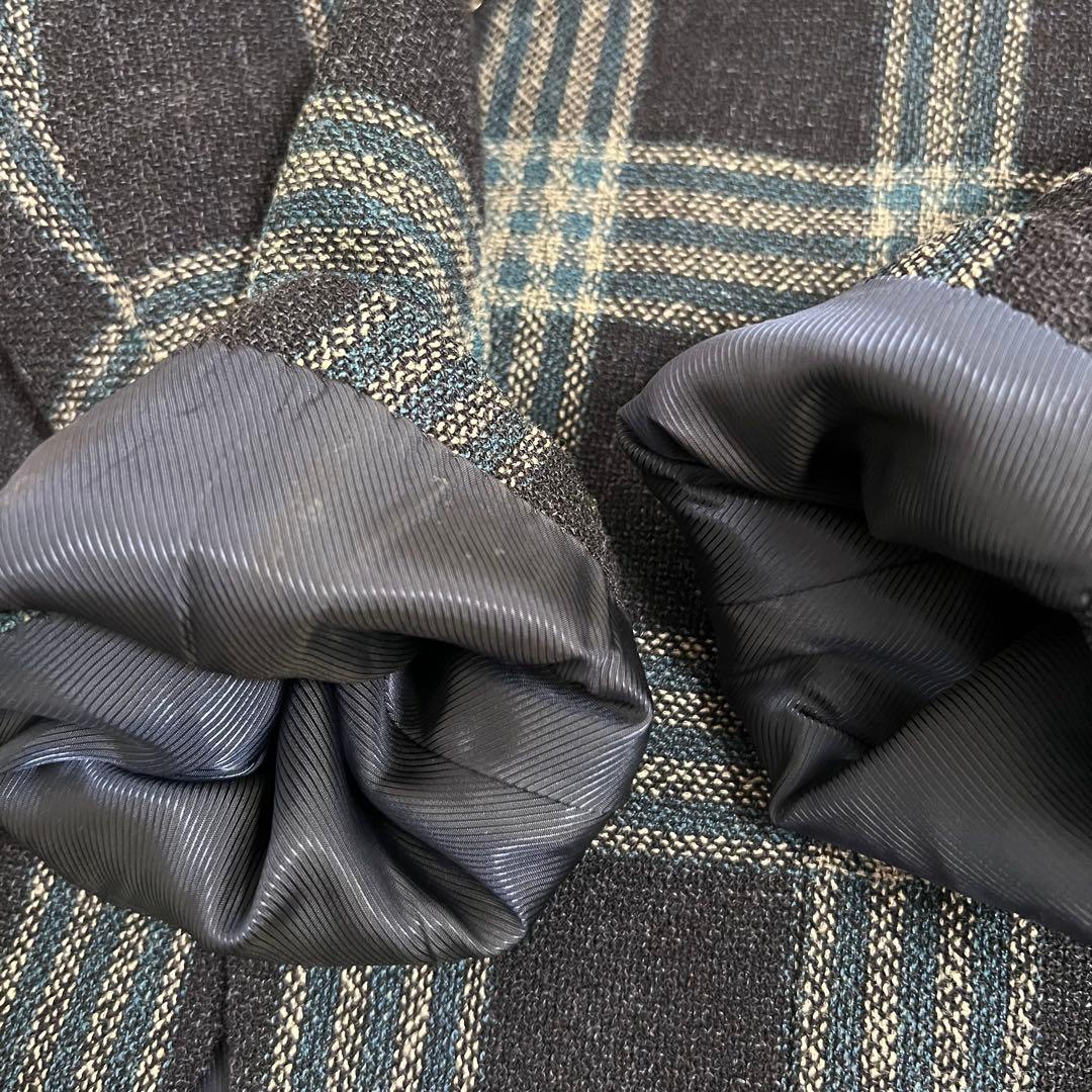 美品✨ビームス ジャケット カノニコ シルク リネン チェック柄 総裏 段返り